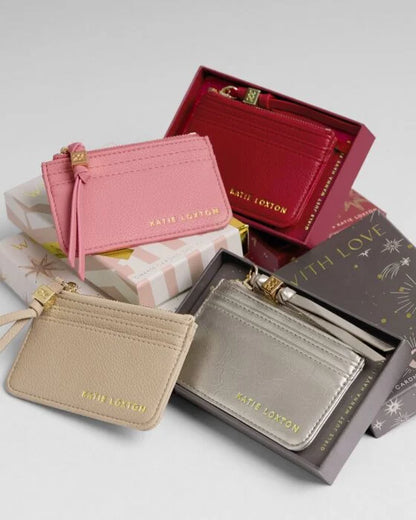 Katie Loxton Gift Boxed Coin and Card Holder - Various Colours Available