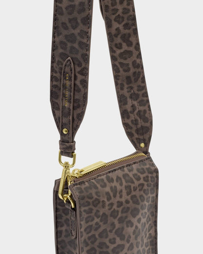 Katie Loxton Avery Slim Leopard Crossbody Bag