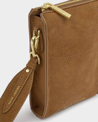 Katie Loxton Avery Slim Quilted Suedette Crossbody Bag
