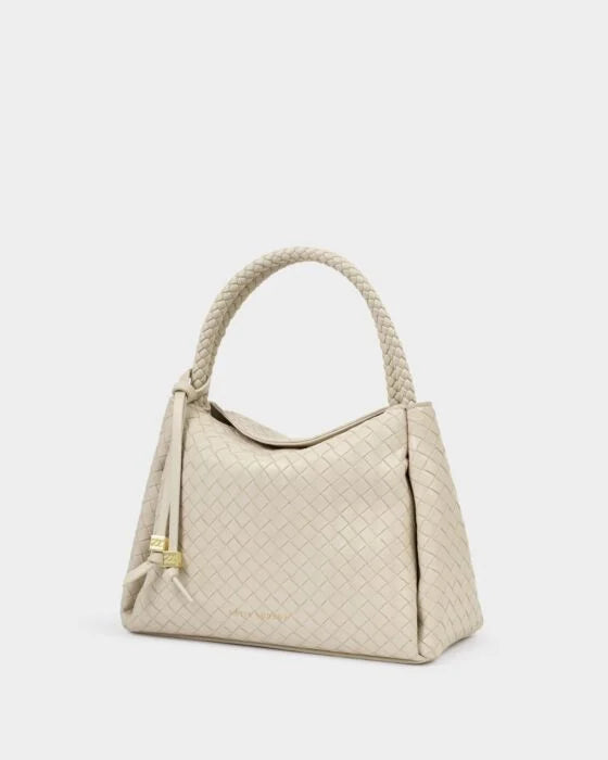 KATIE LOXTON Nova Top Handle Bag in Off White