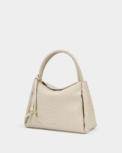 KATIE LOXTON Nova Top Handle Bag in Off White
