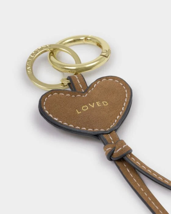 Katie Loxton Heart Suedette Bag Charm