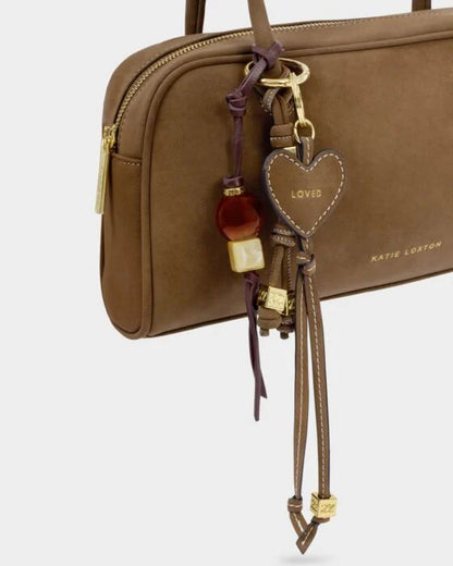 Katie Loxton Heart Suedette Bag Charm