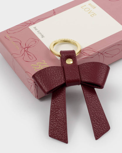 Katie Loxton Gift Boxed Bow-tiful Keyring Cherry
