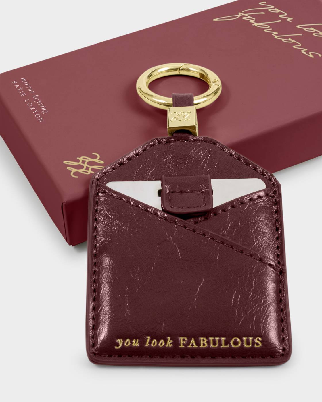 Katie Loxton Gift Boxed Mirror Key Ring - Various colours