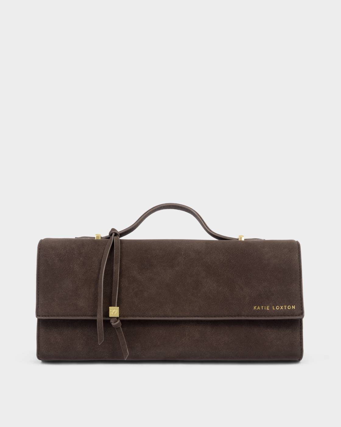 Katie Loxton Alma Clutch Bag in Bitter Chocolate