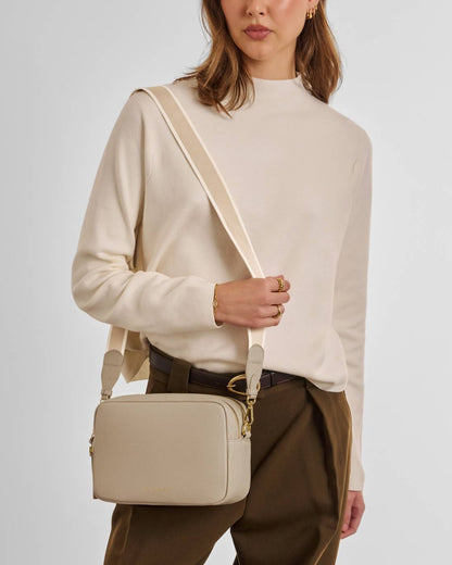 Katie Loxton Lottie Large Crossbody Bag in Light Taupe