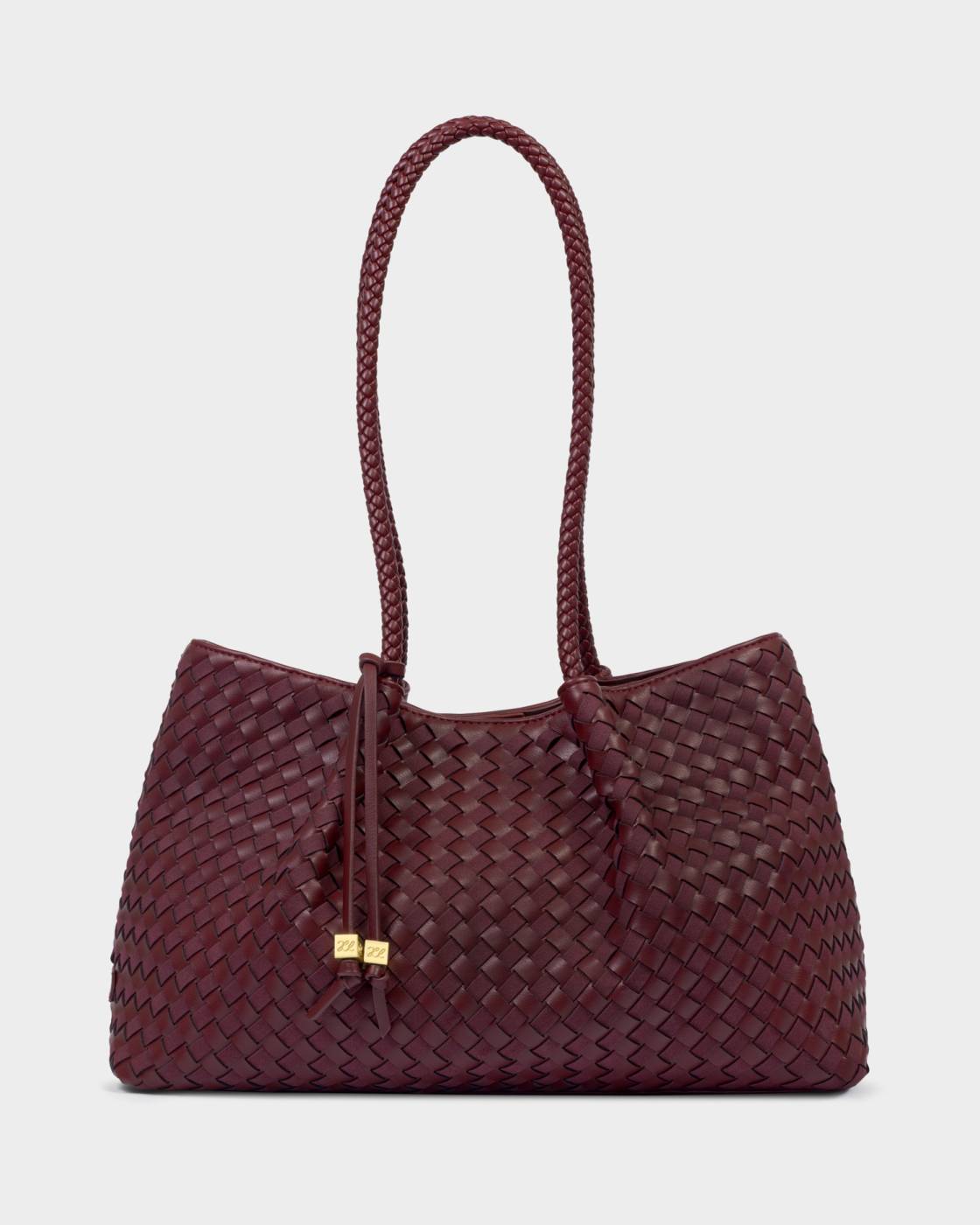 Katie Loxton Nova Woven Tote Bag In Cherry
