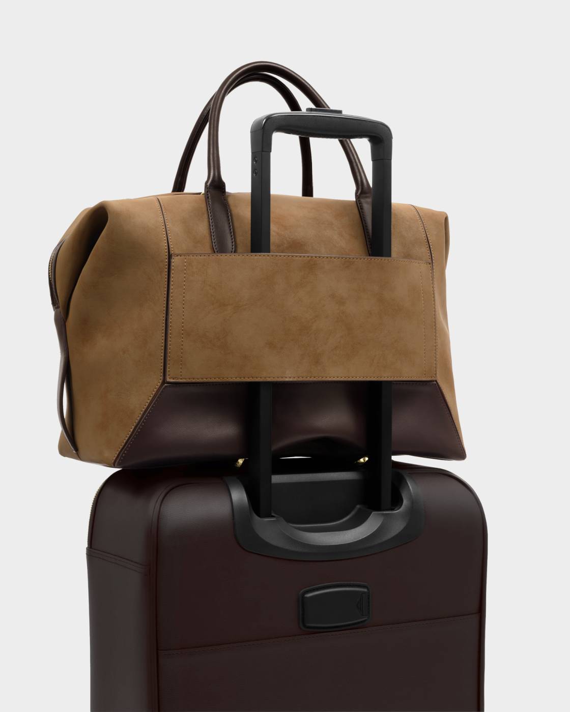 Katie Loxton Charlbury Suedette Cabin Bag in  Caramel