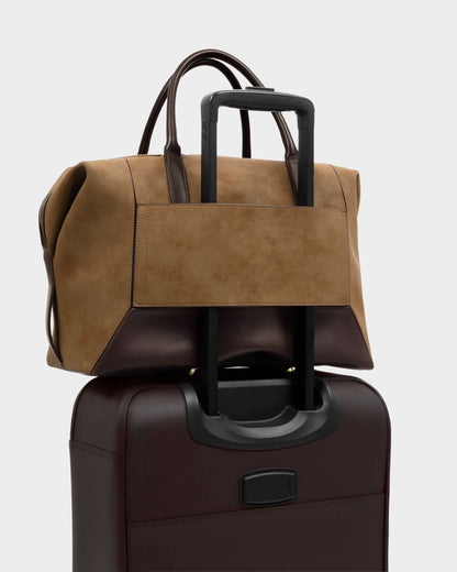 Katie Loxton Charlbury Suedette Cabin Bag in  Caramel