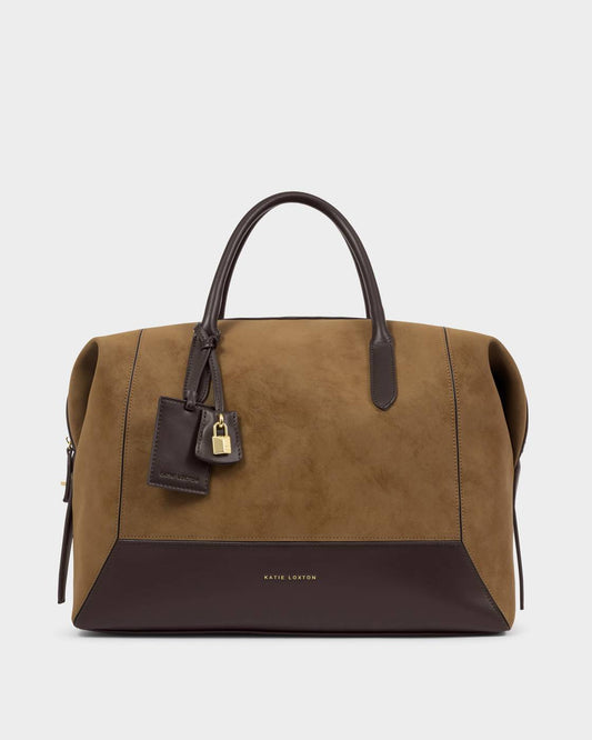 Katie Loxton Charlbury Suedette Cabin Bag in  Caramel
