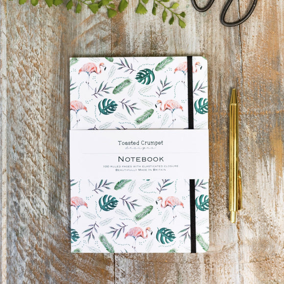 Toasted Crumpet Flamingo Pure A5 Lined Notebook