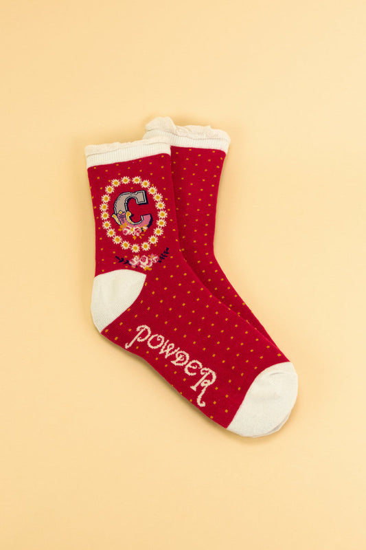 Powder Initial Sock - C