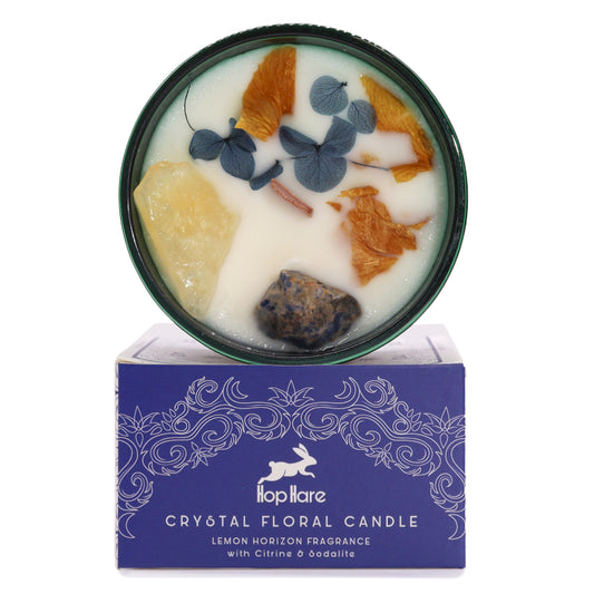 Hop Hare Crystal Floral Candle - Lemon Horizon Fragrance