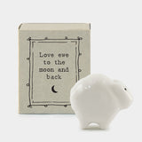 East of India Matchbox love ewe to the moon and back