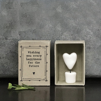 East of India Matchbox Wishing you Every Happiness for the Future