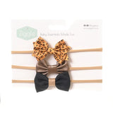 Ziggle Party Mustard Hair Bow Set