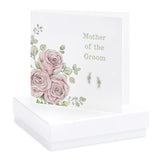 Crumble & Core Boxed Rose Mother of the Groom Earring Card