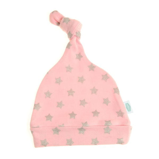 Ziggle Pink with Silver Glitter Stars Hat