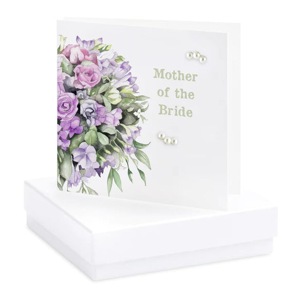 Crumble & Core Boxed Bouquet Mother of the Bride Earring Card