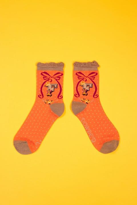Powder Initial Socks - F