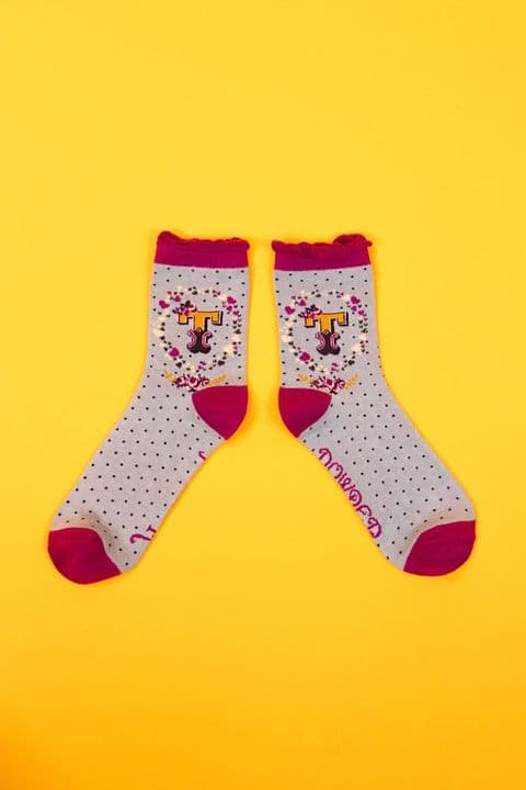 Powder Initial Socks - T